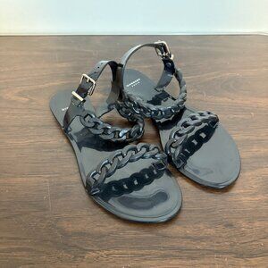 Givenchy Jelly Sandals Womens EU 38 US 7.5-8 Black Casual